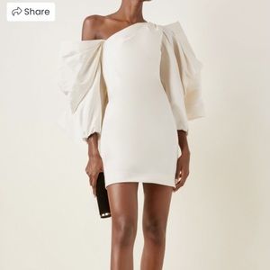 *NOT FOR SALE* IN SEARCH Of Caroline Herrera Bow mini white dress